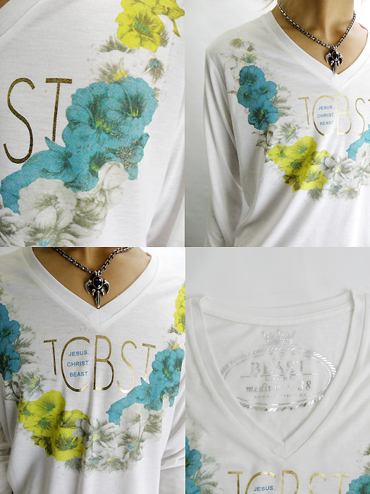 J.C.BEAST J.C.B�i�W�F�C�V�[�r�[�X�g�j�t�����[����Tee
